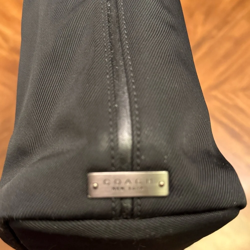 Vintage COACH Mercer Black Nylon/ Leather Work Commute Laptop Tote 5117